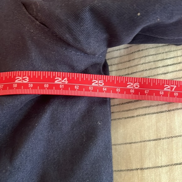 Large Blue Bomber Jacket with tan faux fur lining - Brandless - Picture 6 of 9